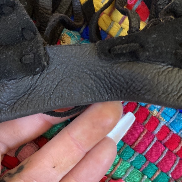 Vintage All Leather & Handmade in LA — Dark Brown Fringe Bralette Top w/ Beads - Picture 7 of 9